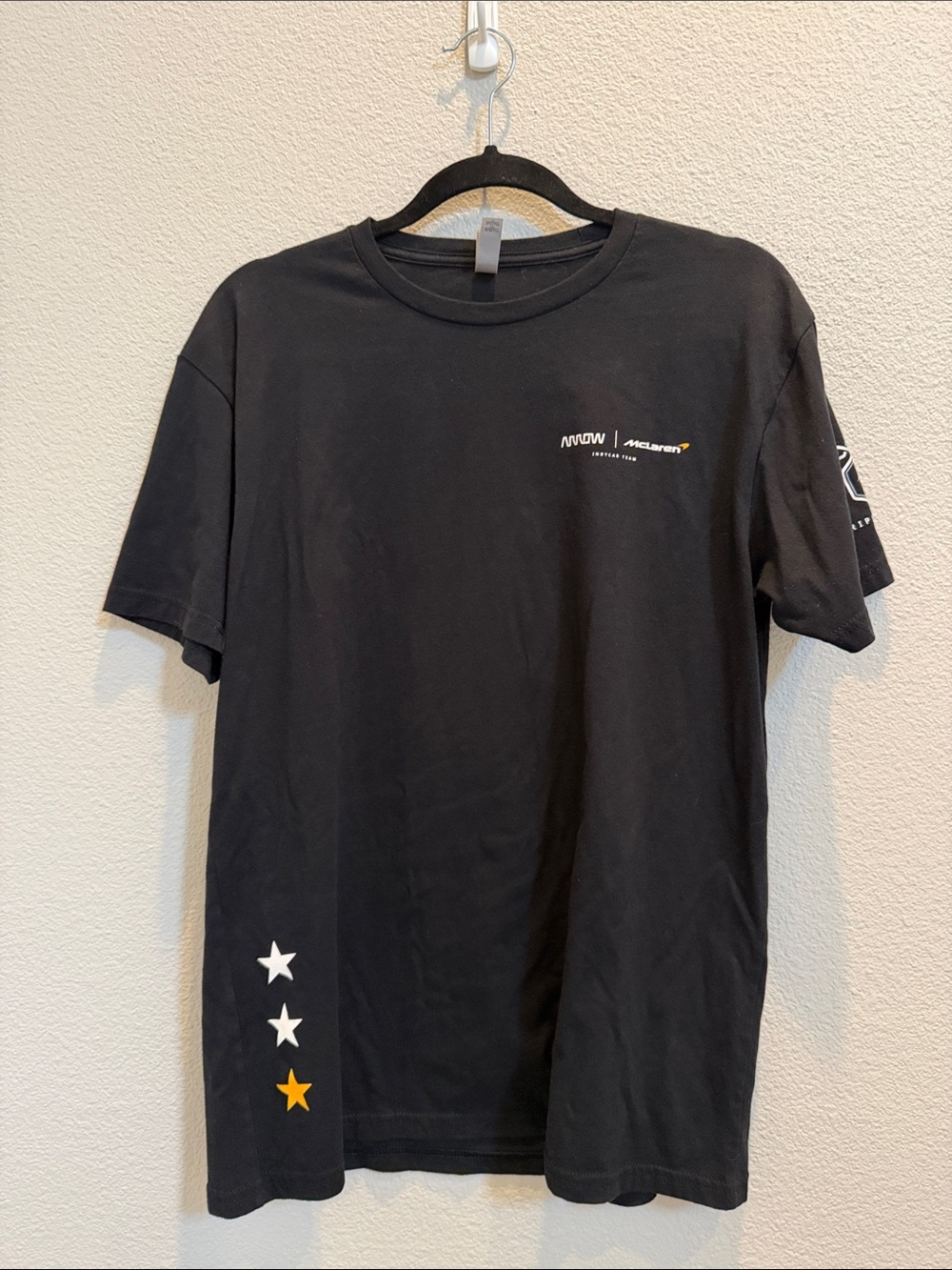 Alex Rossi McLauren Men’s Black Logo Crew Neck T-Shirt